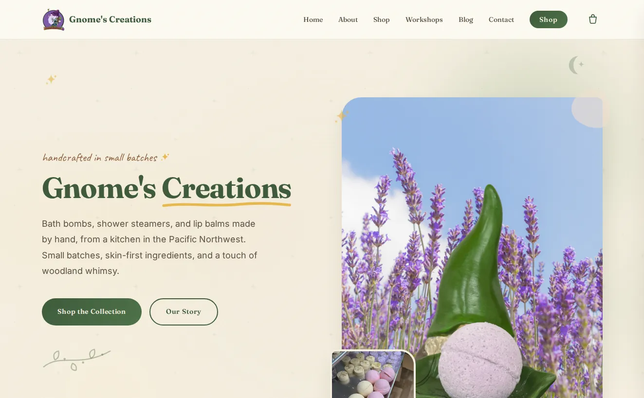 Gnome's Creations SEO and web design proof from Savo Group