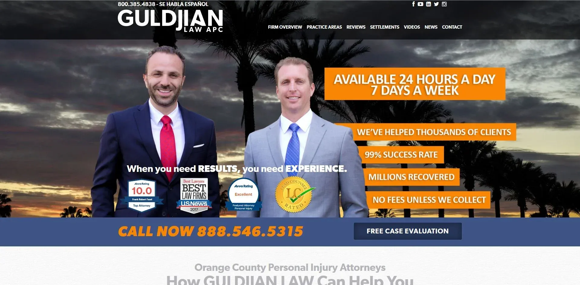Guldjian Fasel website screenshot
