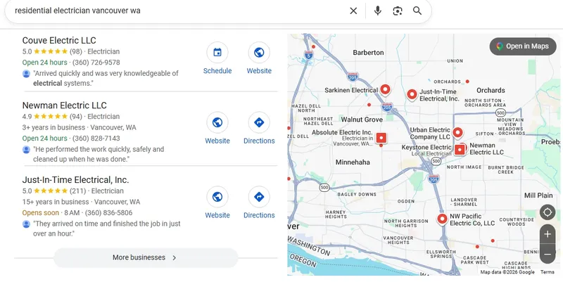 Newman Electric #2 for 'residential electrician vancouver wa'